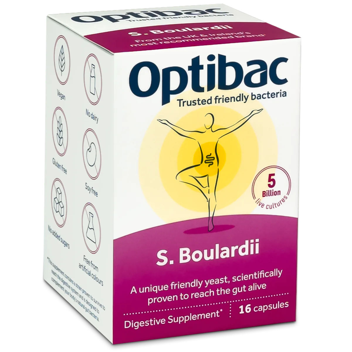 Optibac Saccharomyces Boulardii 16 Capsules