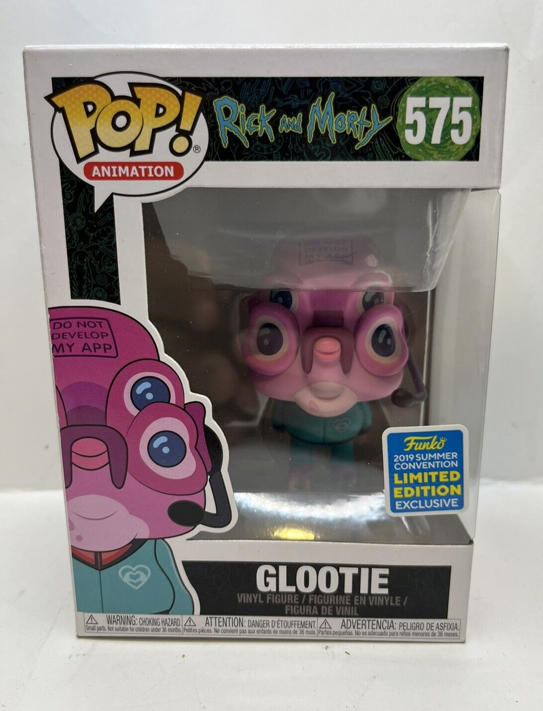 Funko Pop! Animation #575 - Rick And Morty Glootie (2019 Summer Convention Excl)