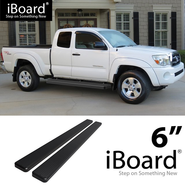 iBoard Running Boards 6 inches Matte Black Fit 0520 Toyota