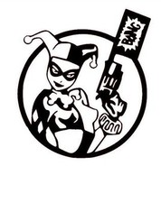 Vinyl Decal Truck Car Sticker Laptop Window - DC Comics Batman Harley Quinn Bang