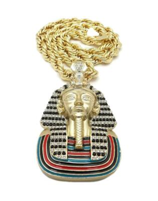 【King Ice】☆日本未入荷☆BANDANA PHARAOH NECKLACE Iced King Tut Stash Necklace | Egypt Pieces | King Ice