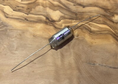 10x NOS EVOX  25nf Axial Polystyrene Capacitor 25000pf 100V 3% .025uf