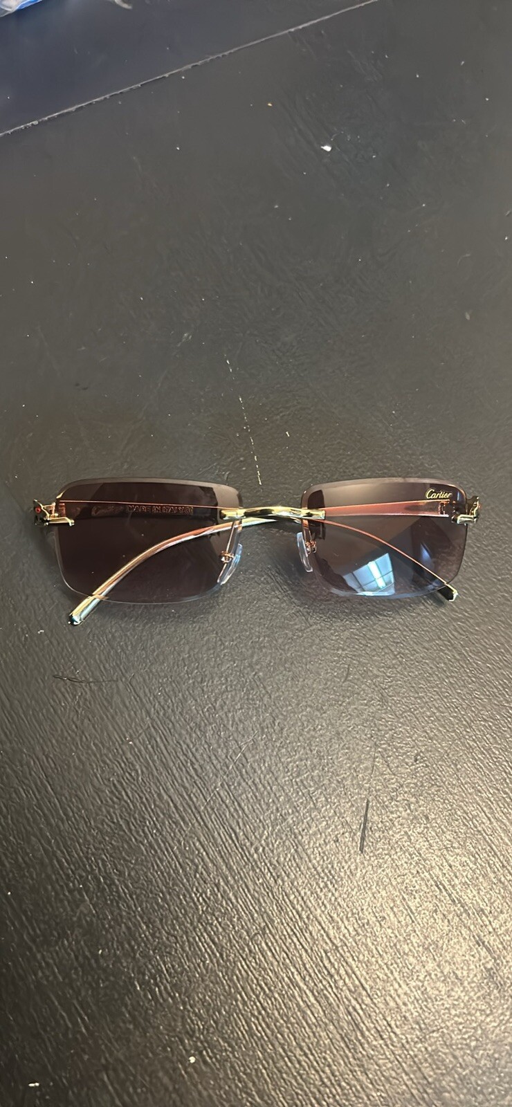 Vintage Cartier Men's Sunglasses Pre-Owned Luxury Style-image