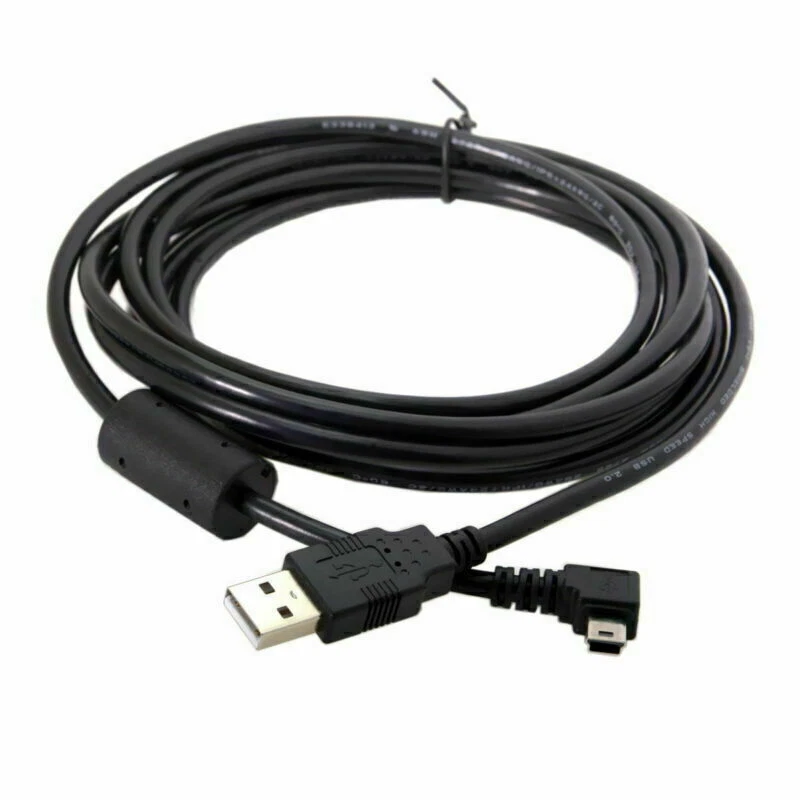 3.0m USB 2.0 Male to Mini USB B Type 5pin Male Right Angled 90 Degree Data Cord - Image 3 of 4