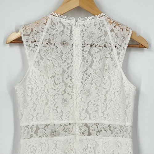Lulus Everything and More White Floral Embroidered Lace Mermaid Dress Size M - Picture 6 of 12