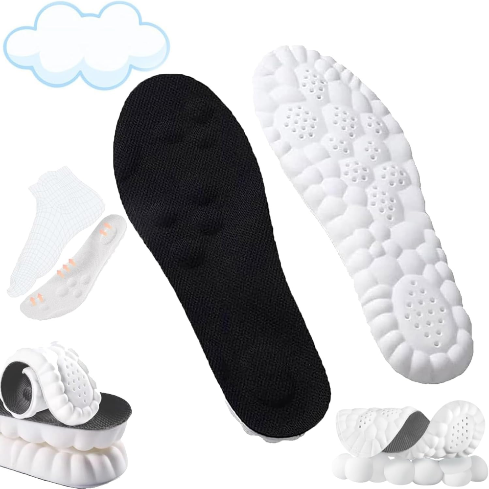 4D Insoles - 4D Cloud Technology Insole - Super Soft, Ultra Comfort Insoles, 4D