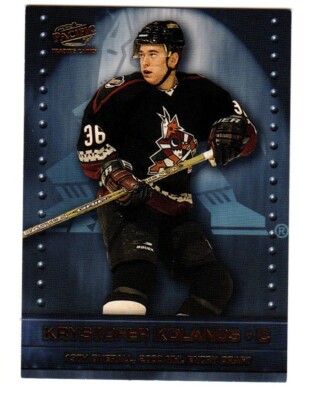 2002 Pacific Entry Draft #9 Krys Kolanos SERIAL #224/500 PHOENIX COYOTES ARIZONA