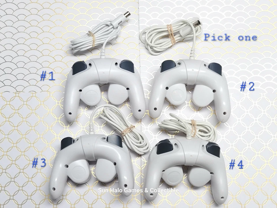 GameStop White Pelican G3 Wired Turbo GameCube/Wii Controller - TESTED - Image 2 of 4