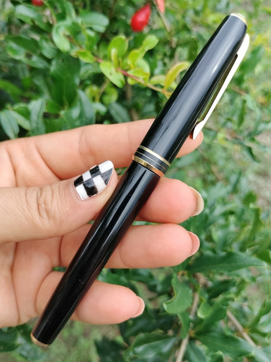 使用品　PLATINUM
プラチナ 万年筆 青 金メッキ　センチュリー3776 ✒Vintage Platinum Fountain Pen Size F 18K -WG- Japan Used