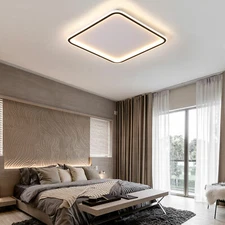 LED Ceiling Light Flush Mount Modern Chandelier Lighting Fixture with Remote US