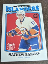 2016-17 O-Pee-Chee Update Retro Mathew Barzal 689 Rookie Card New York Islanders