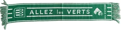 Rare ancienne echarpe ASSE Saint Etienne vintage football scarf No Maillot - Photo 1/3