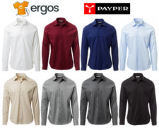 Payper FLORENTIA Men's Slim Long Sleeve Shirt Italian Neck Button Wrists