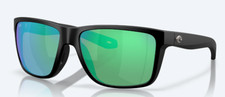 COSTA DEL MAR Broadbill II 580 POLARIZED Sunglasses Black Green Mirror 580p