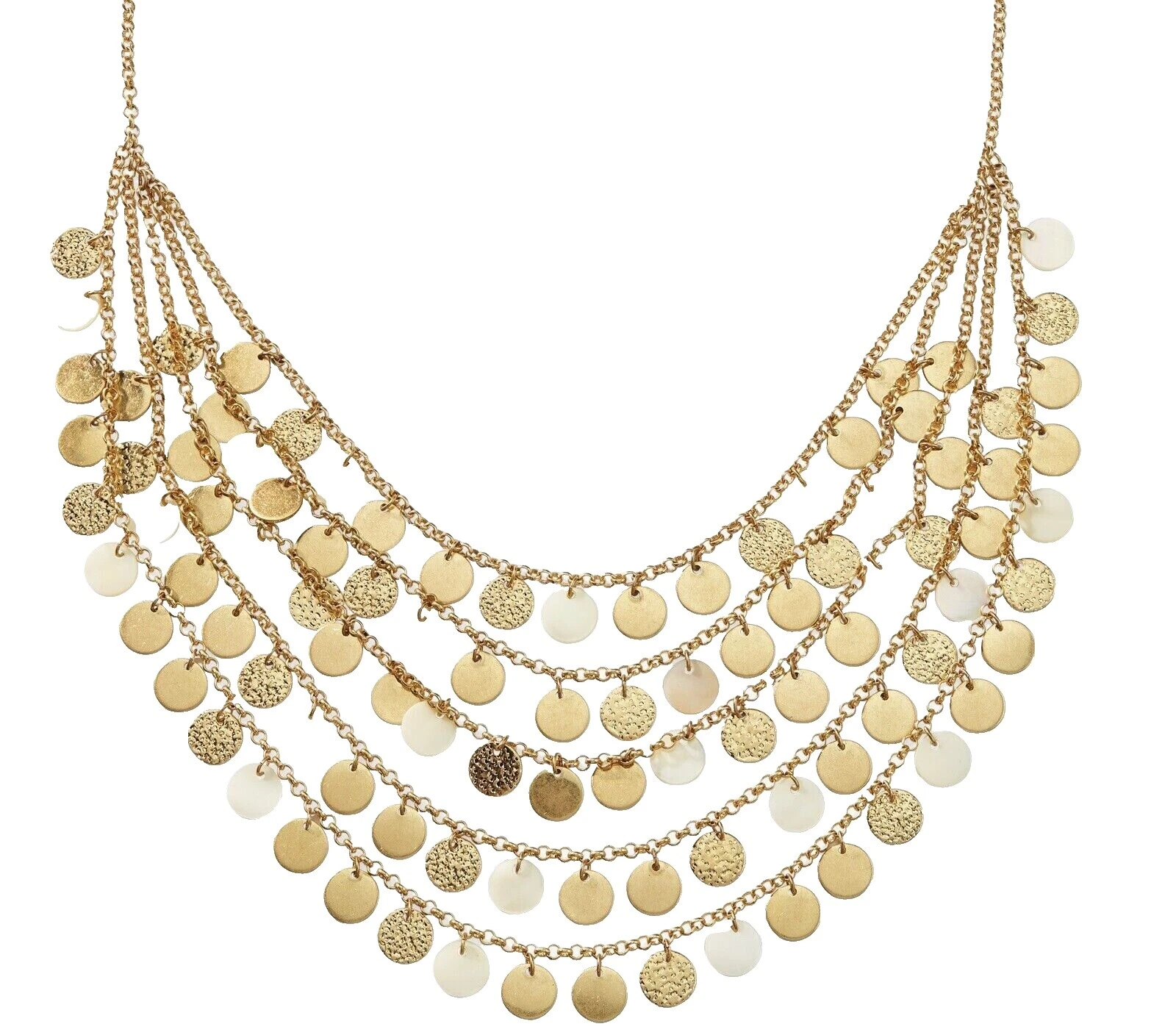 Declaración Chapado en Oro Amarillo perla moda Collares y Colgantes