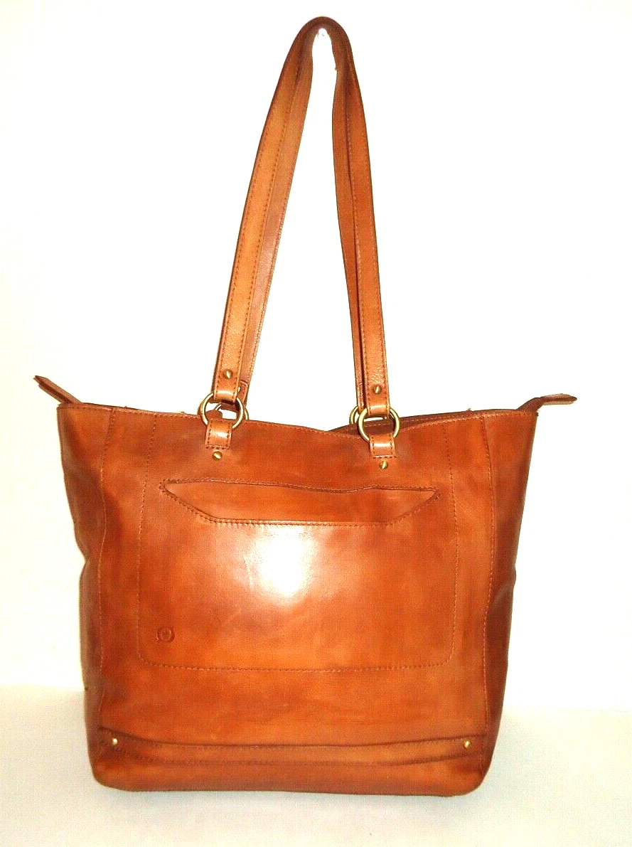 Distressed Leather Bag Color light Brown