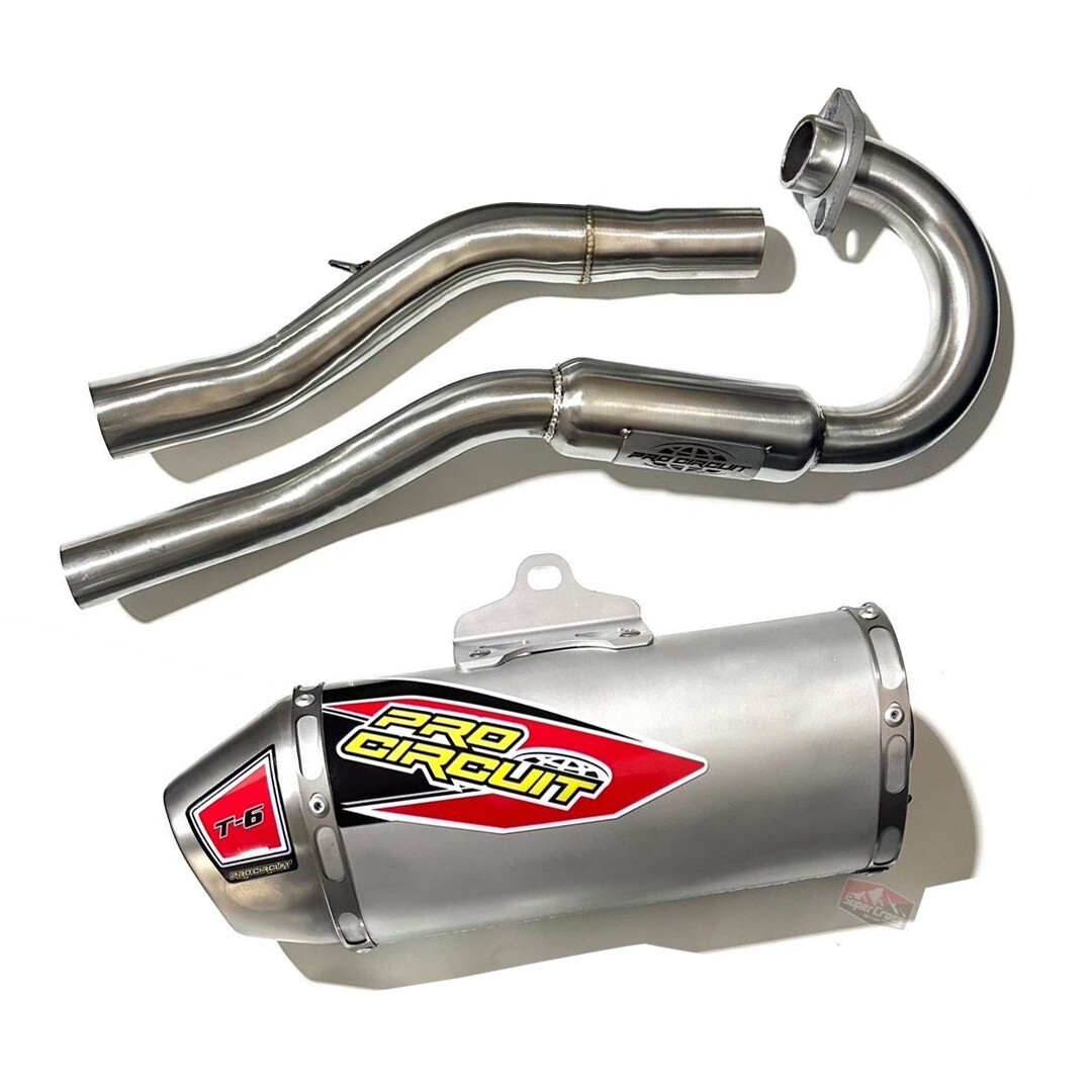 SILVER EXHAUST FULL SYSTEM PIPE STAINLESS STEEL FOR KAWASAKI KLX140