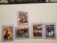 Marvel Trading Cards Lot 1991x4 and x1 1993 check list card