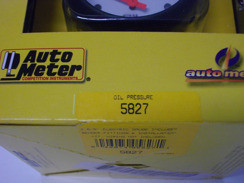 Kit de manómetro de presión de aceite AutoMeter Phantom 5827 con transmisor Foto 2 de 4