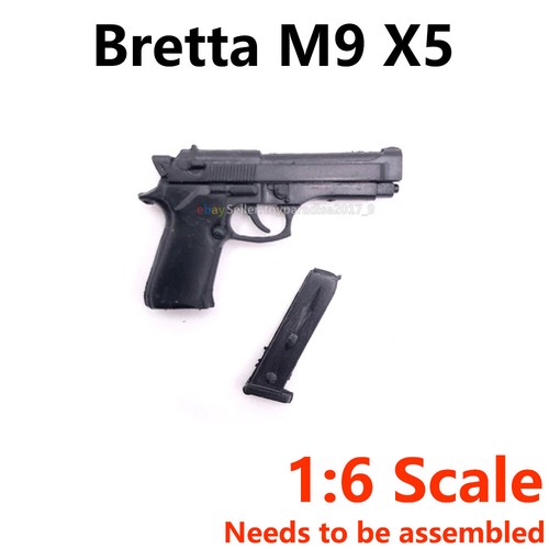 Pistola di montaggio in plastica 5x 1:6 modello 4D Desert Eagle M1911 Python Breatta - Foto 1 di 15