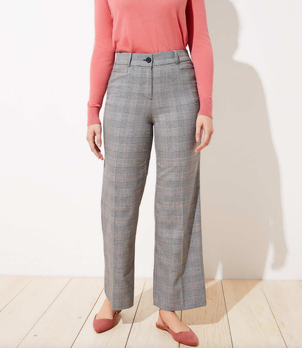 LOFT ANN TAYLOR Tall Curvy Glen Plaid 