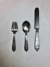 Vintage STERLING SILVER Little Miss Muffet ALVIN Flatware