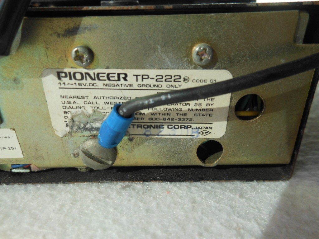 Vintage Pioneer TP-222 8-Track Car Stereo Under dash-WORKS | eBay