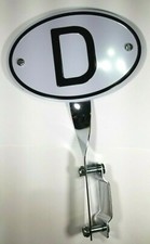 Origin D Plate W Mounting Bracket Volkswagen T1 Bug Beetle 1949-1967