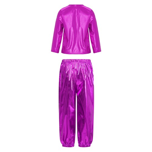 Kids Sweatsuit Jogger Outfit Crewneck Top And Ttousers School Shirt With Pants - Picture 22 of 62