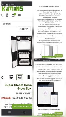 SMART CABINETS  Grow Cabinet  NEVER USED  No Box