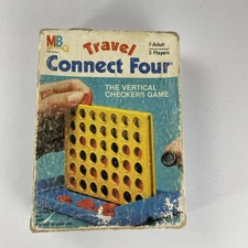 Vintage Connect Four 4 Travel Size Board Game 1983 Milton Bradley USA