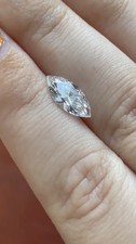 Brilliant 2 CT Marquise Cut Lab Grown CVD Diamond D Color VVS1 Certified Stone