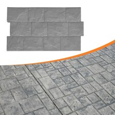 Concrete Stamp Mat Cement Paver Vivid Stone Texture for Tiles Driveway Lawn