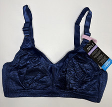 Bali Women's Double Support Spa Closure Wirefree Bra DF3372 In The Navy Blue 36D