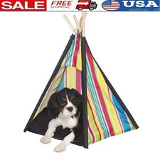 Cozy Pet Teepee House Lightweight Dog Cat Tent Indoor Shelter Small Pets New