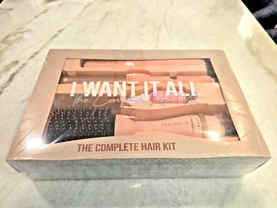 FoxyBae I Want It All Hair Set - Flat Iron + Curling Wand + Blowout Brush - NEW