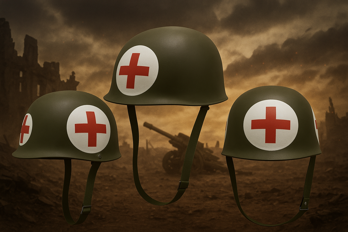 Adult WW2 Army M1 Medic Helmet Costume Replica Soldier Military
