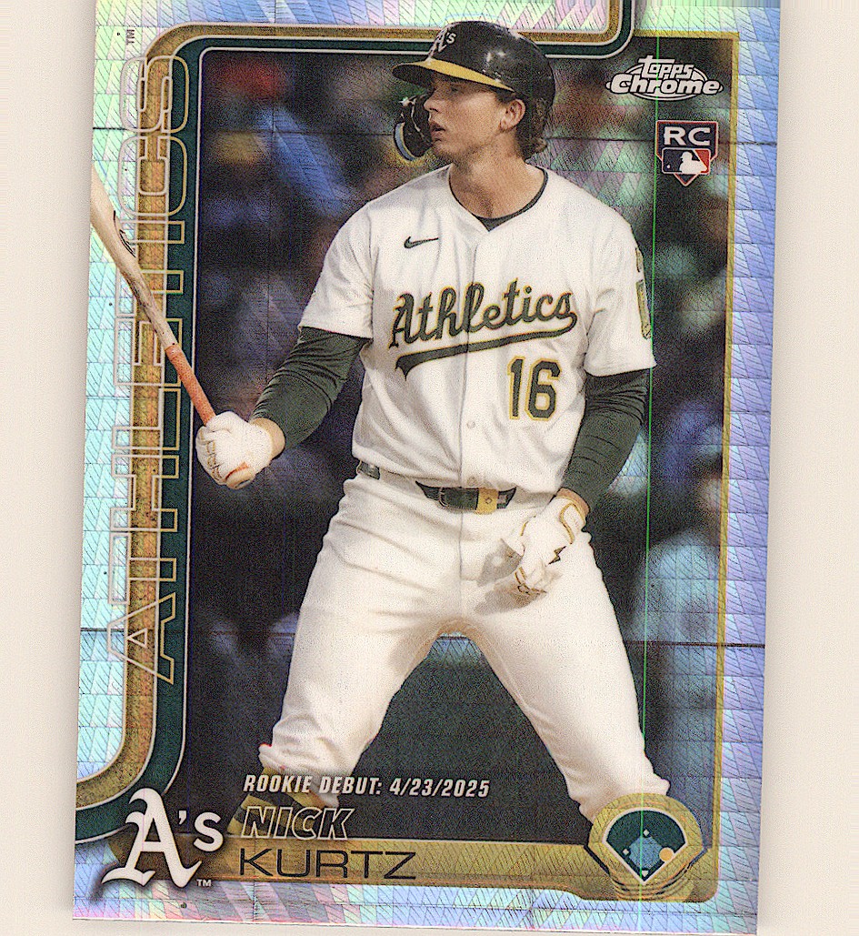 2025 Topps Chrome Update #USC180 Nick Kurtz Prism Refractors