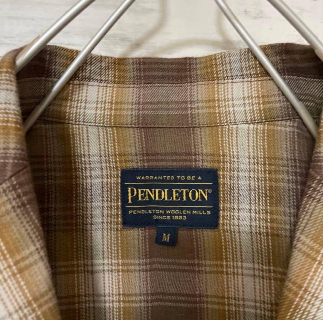Pendleton Plaid Tailored Jacket Brown Size M - image 3