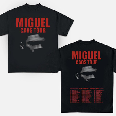 Miguel Embarking On Global 'CAOS Tour' In 2026 Tour T-Shirt