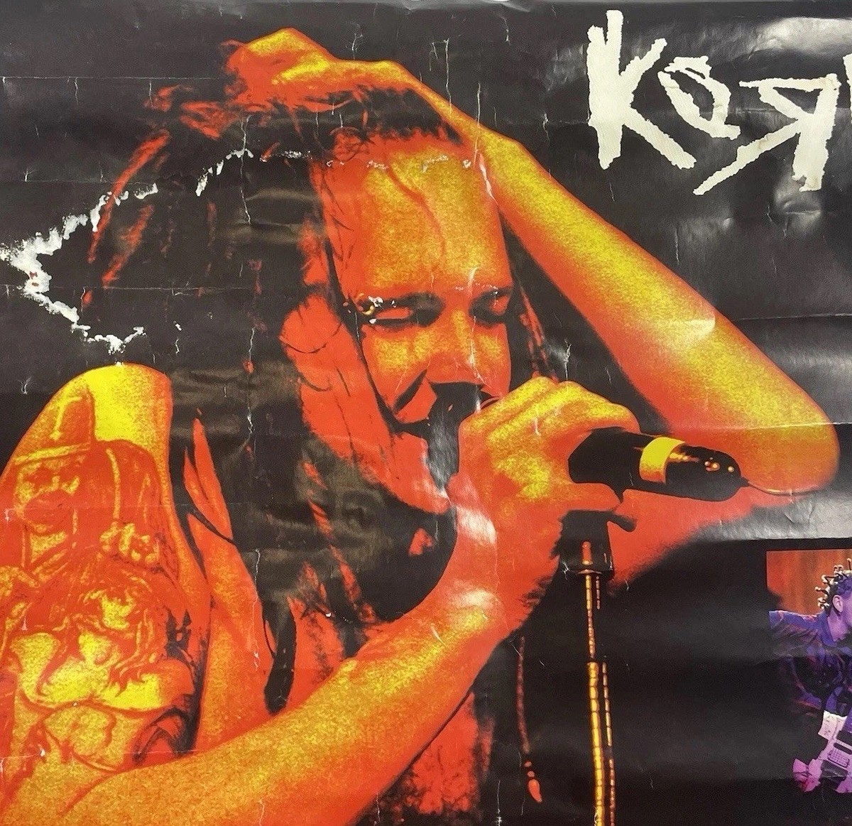 Korn Concert Poster 90s Jon Davis UK Livewire Nu-Metal Oversized