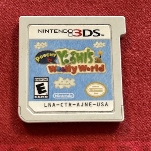 Poochy & Yoshi's Woolly World (3DS, 2017) Cart Only