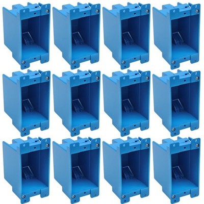1-Gang 14cu.in.Blue Old Work Electrical Box,ETL,4-1/3-Inch Length by 2-1/4-In...