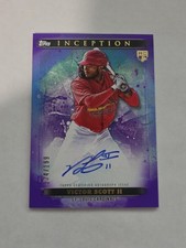 2024 Inception Base Rookie and Emerging Stars Purple Victor Scott II Auto /199