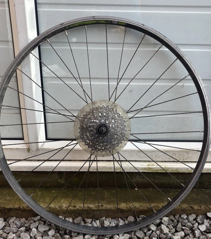 Carrera 27.5 Inch Rear Wheel. Rim Brake. 8 Speed Cassette