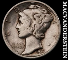 1937-D Silver Mercury Dime - Scarce  Better Date  No Reserve  #K1337