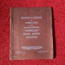 MIRRLEES BICKERTON und DAY, HIGH SPEED ENGINES