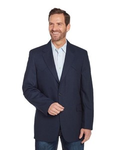 Circle S Western Sport Coat Mens Plano Vent Pockets 48 R Navy CC1087 CLEARANCE