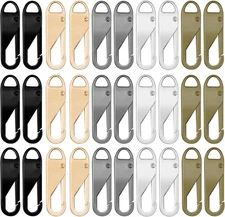 30pcs Detachable Zipper Repair Kit - Metal Zipper Pull Tabs for Luggage, Clothin