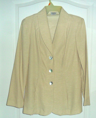 Jaclyn Smith Classic gold yellow blaser cover up Size S